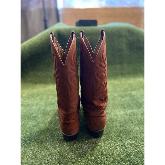 Vintage ACME Cowboy Boots Men’s Size 9.5 Exotic Snakeskin Python Brown Shoes USA main image 10